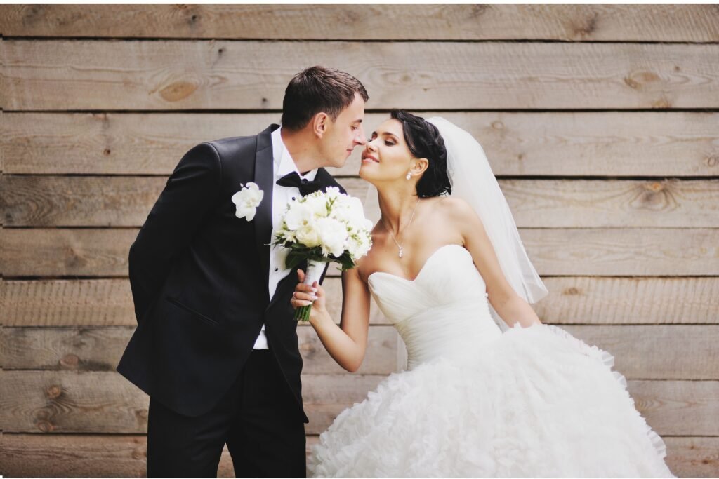 Marido e mulher casados.