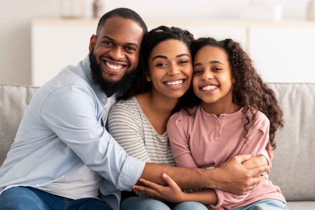 Família sorridente.