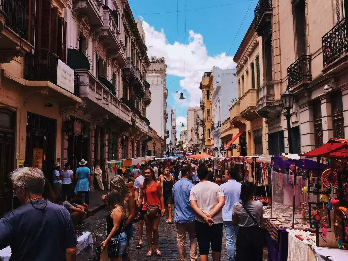 foto de feira de rua